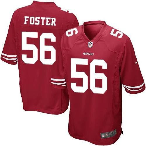 Men San Francisco 49ers 56 Reuben Foster Nike Red Retired Player Game NFL Jersey
